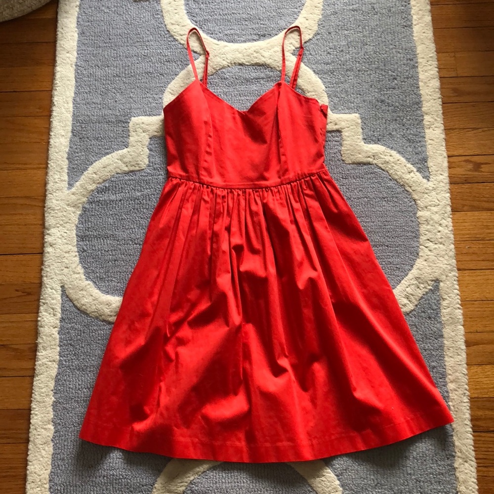 Red summer dress